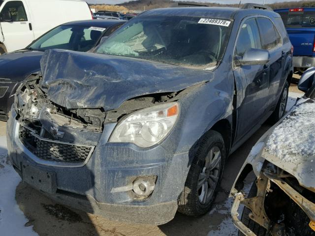 2GNFLNEK5C6259921 - 2012 CHEVROLET EQUINOX LT BLUE photo 2