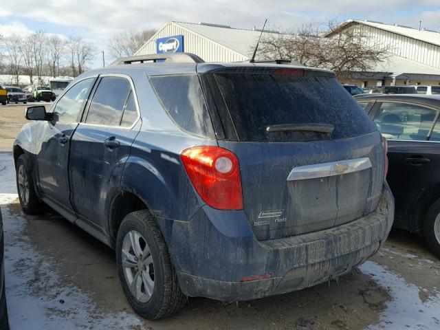 2GNFLNEK5C6259921 - 2012 CHEVROLET EQUINOX LT BLUE photo 3