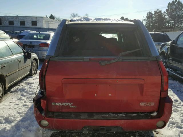 1GKET12S156170474 - 2005 GMC ENVOY XUV BURGUNDY photo 9