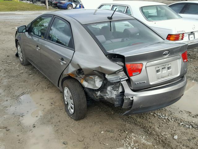 KNAFU4A24C5614642 - 2012 KIA FORTE EX BEIGE photo 3