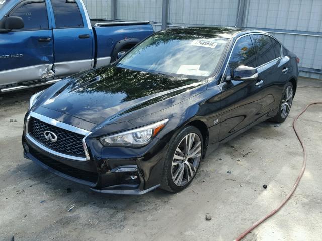 JN1EV7AP0JM353881 - 2018 INFINITI Q50 LUXE BLACK photo 2