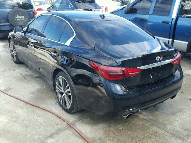 JN1EV7AP0JM353881 - 2018 INFINITI Q50 LUXE BLACK photo 3