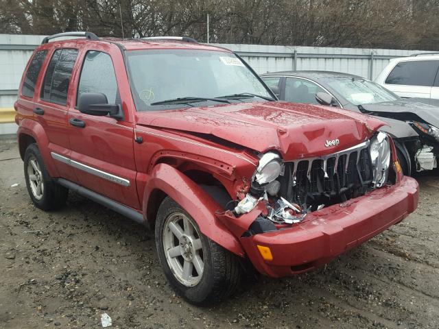 1J4GL58K26W165038 - 2006 JEEP LIBERTY LI BURGUNDY photo 1