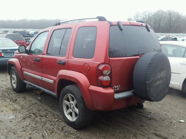 1J4GL58K26W165038 - 2006 JEEP LIBERTY LI BURGUNDY photo 3