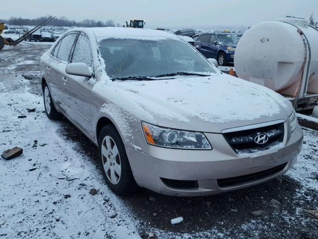 5NPET46C76H058432 - 2006 HYUNDAI SONATA GL BEIGE photo 1