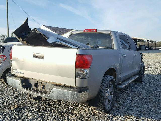 5TBEV58128S482893 - 2008 TOYOTA TUNDRA CRE GRAY photo 4