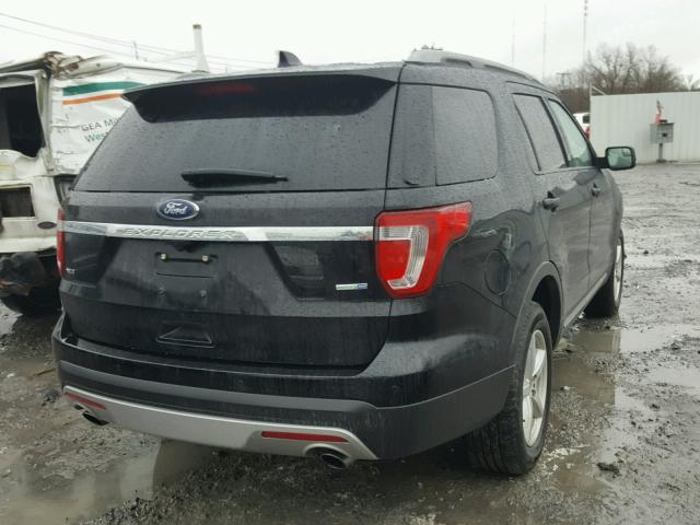 1FM5K8DH9HGB68183 - 2017 FORD EXPLORER X BLACK photo 4