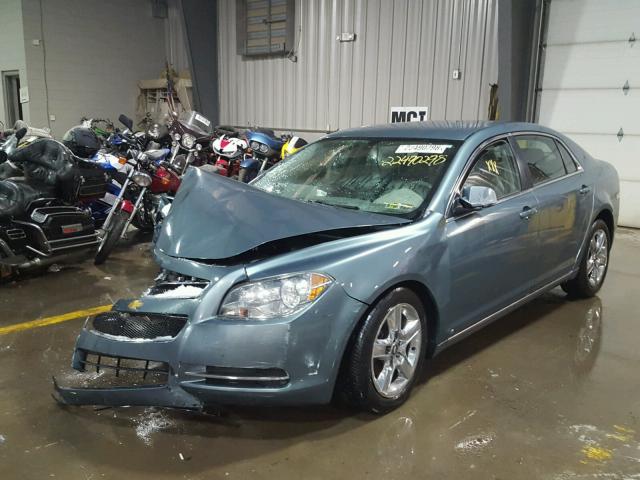 1G1ZH57B09F248983 - 2009 CHEVROLET MALIBU 1LT GREEN photo 2