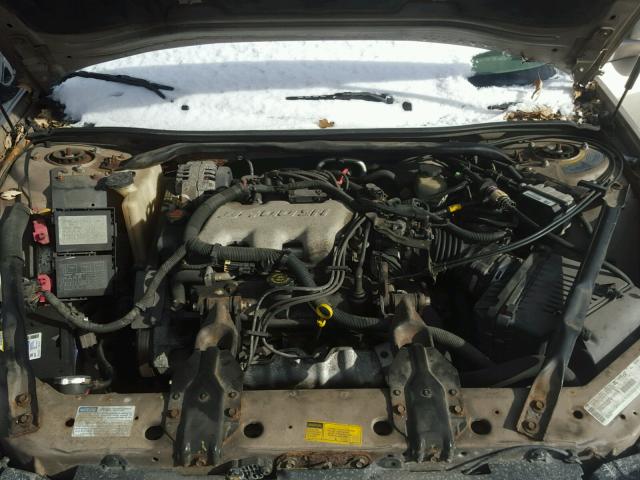 2G1WF52E319322436 - 2001 CHEVROLET IMPALA TAN photo 7