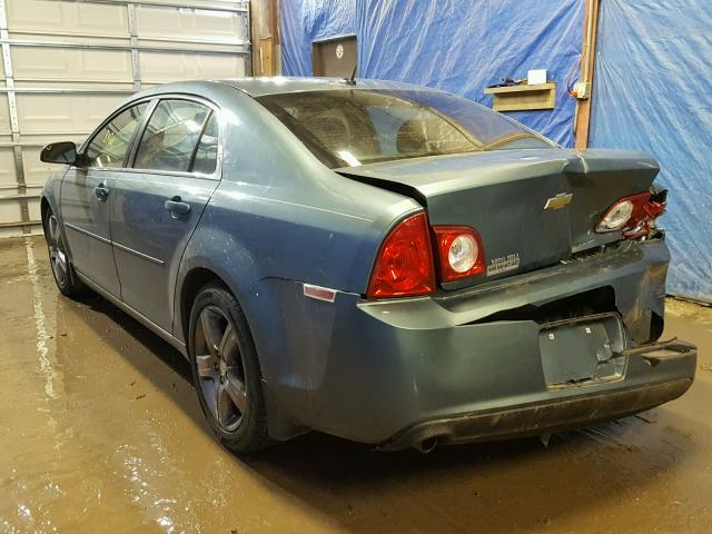 1G1ZH57B694247302 - 2009 CHEVROLET MALIBU 1LT BLUE photo 3