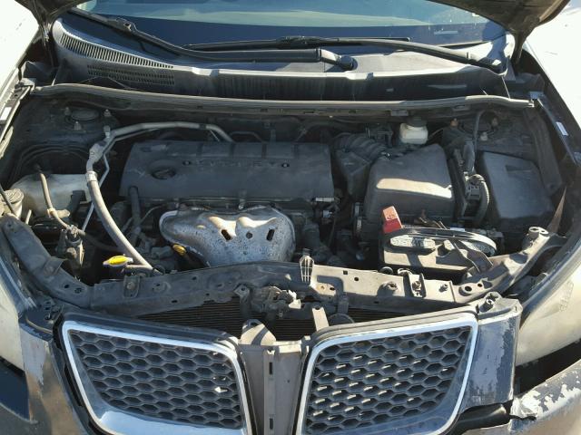 5Y2SP6E08AZ415368 - 2010 PONTIAC VIBE BLACK photo 7