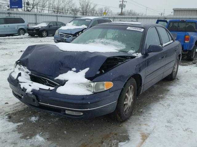 2G4WB52K0X1534450 - 1999 BUICK REGAL LS BLUE photo 2