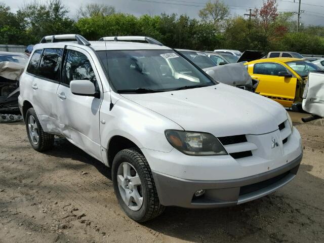 JA4LX41G93U046199 - 2003 MITSUBISHI OUTLANDER WHITE photo 1