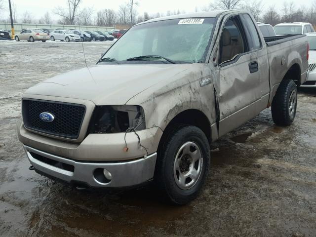 1FTRF14V86NB06516 - 2006 FORD F150 TAN photo 2