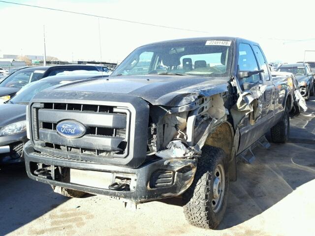 1FT7X2B62CED23514 - 2012 FORD F250 SUPER GRAY photo 2