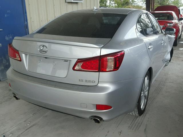 JTHBF5C20B5155637 - 2011 LEXUS IS 250 SILVER photo 4