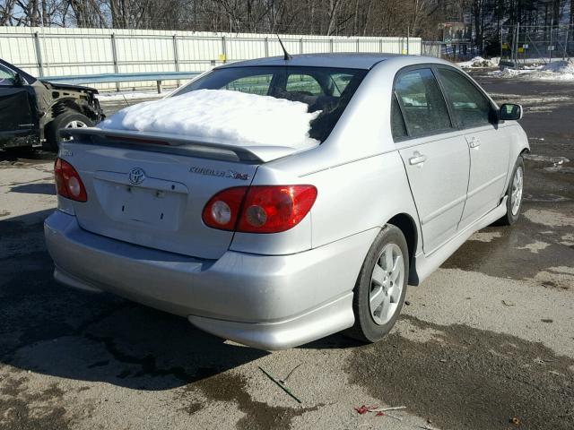 2T1BY30E06C550537 - 2006 TOYOTA COROLLA XR SILVER photo 4