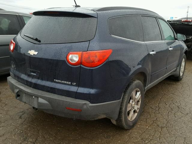 1GNKRGED2BJ413156 - 2011 CHEVROLET TRAVERSE L BLUE photo 4