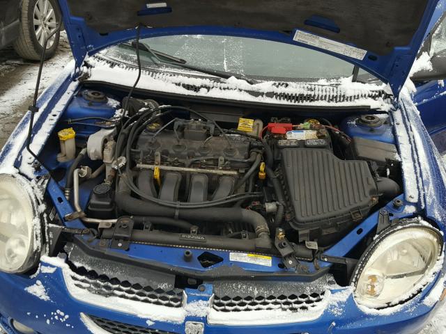 1B3ES56C54D625685 - 2004 DODGE NEON SXT BLUE photo 7