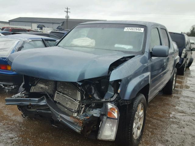 2HJYK16496H566672 - 2006 HONDA RIDGELINE TEAL photo 2