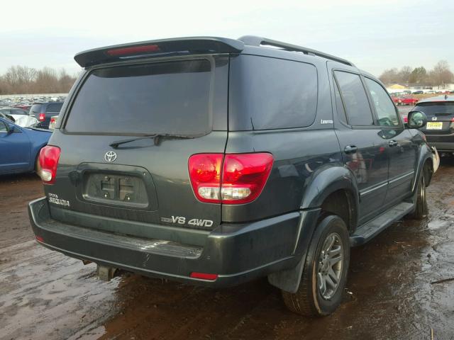 5TDBT48A06S272199 - 2006 TOYOTA SEQUOIA LI GREEN photo 4