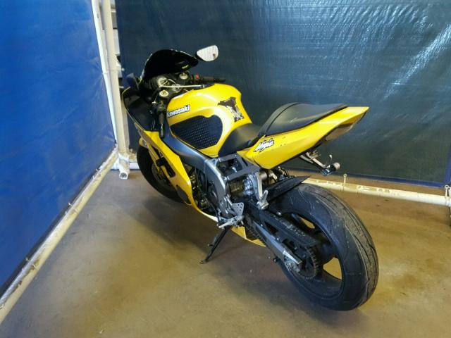 JKBZXJB184A032747 - 2004 KAWASAKI ZX636 B1 YELLOW photo 3