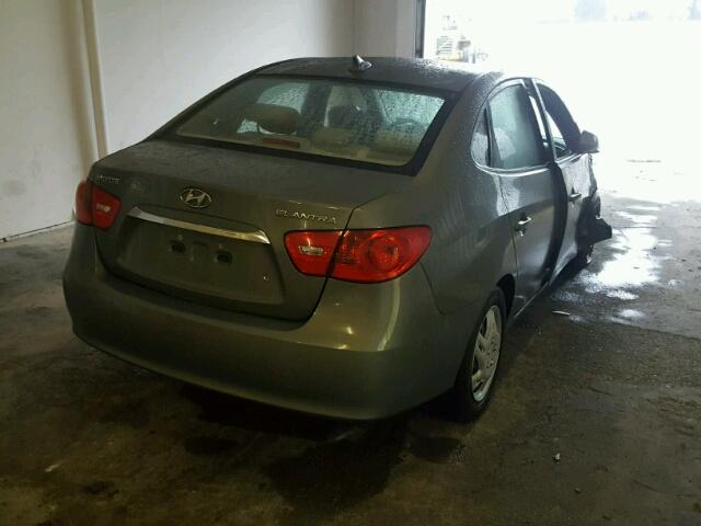 KMHDU4AD6AU830664 - 2010 HYUNDAI ELANTRA BL GREEN photo 4