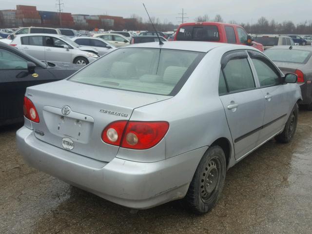 1NXBR32E65Z480498 - 2005 TOYOTA COROLLA CE SILVER photo 4