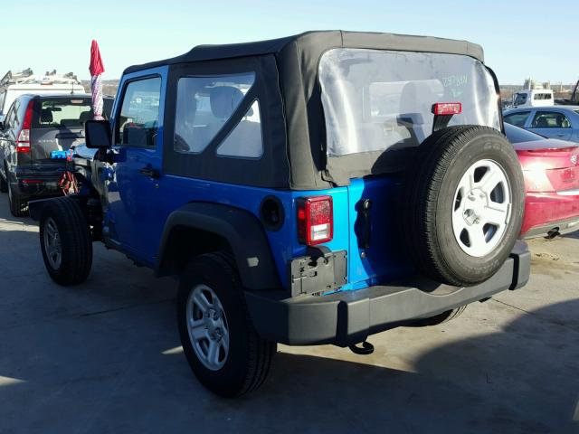 1C4AJWAG9GL272152 - 2016 JEEP WRANGLER S BLUE photo 3