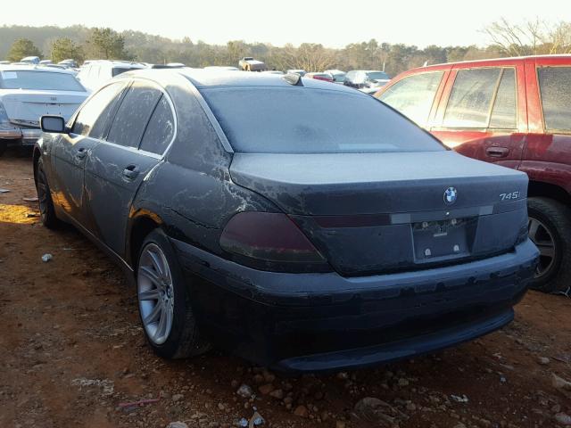 WBAGL635X5DP75323 - 2005 BMW 745 I BLACK photo 3