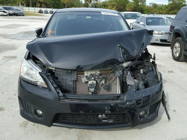 3N1AB7AP8EY288322 - 2014 NISSAN SENTRA S BLACK photo 9