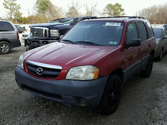 4F2YZ02B13KM14551 - 2003 MAZDA TRIBUTE DX MAROON photo 2