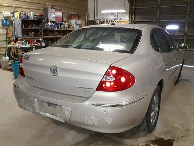 2G4WD582381185867 - 2008 BUICK LACROSSE C GOLD photo 4