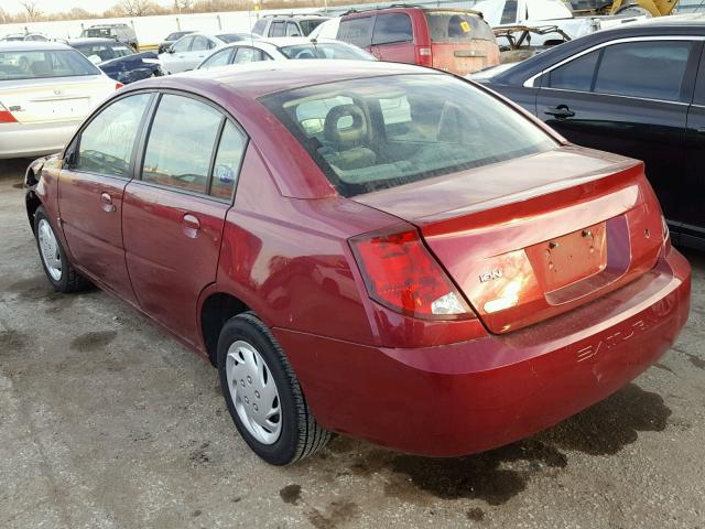 1G8AJ55F27Z116408 - 2007 SATURN ION LEVEL RED photo 3