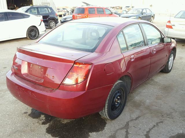 1G8AJ55F27Z116408 - 2007 SATURN ION LEVEL RED photo 4