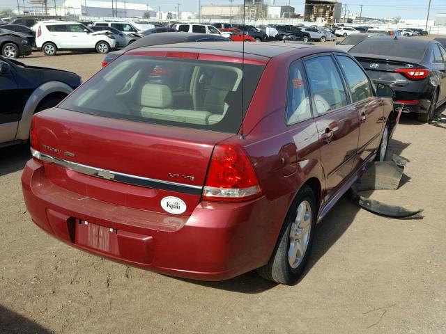 1G1ZU64844F211552 - 2004 CHEVROLET MALIBU MAX RED photo 4