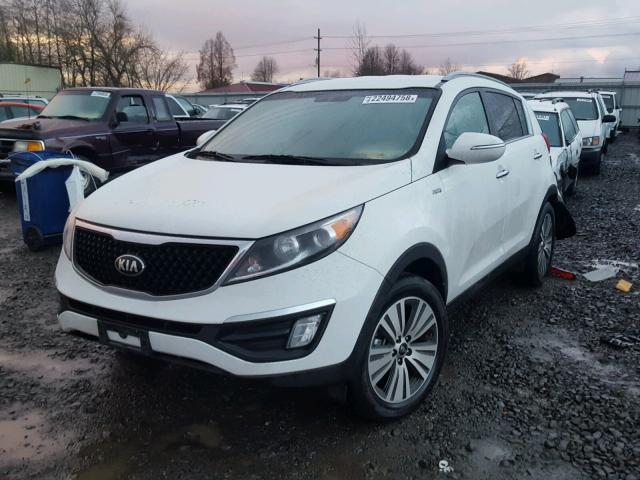 KNDPCCAC9F7739691 - 2015 KIA SPORTAGE E WHITE photo 2