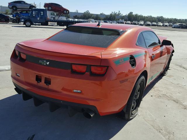 2G1FA1ED2B9194038 - 2011 CHEVROLET CAMARO LS ORANGE photo 4