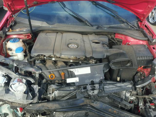 WVWDA7AJ2BW339213 - 2011 VOLKSWAGEN GOLF 红色 照片 7