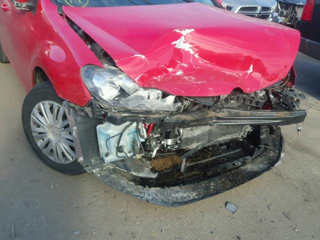 WVWDA7AJ2BW339213 - 2011 VOLKSWAGEN GOLF 红色 照片 9