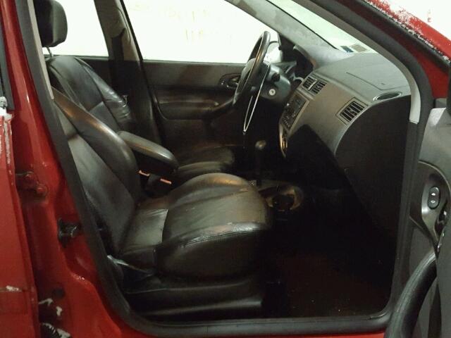 1FAFP37N57W288071 - 2007 FORD FOCUS ZX5 RED photo 5