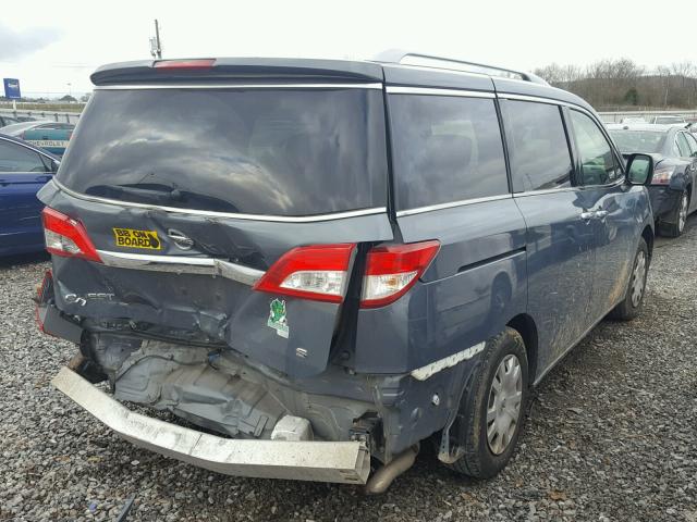 JN8AE2KP2C9032691 - 2013 NISSAN QUEST BLUE photo 4