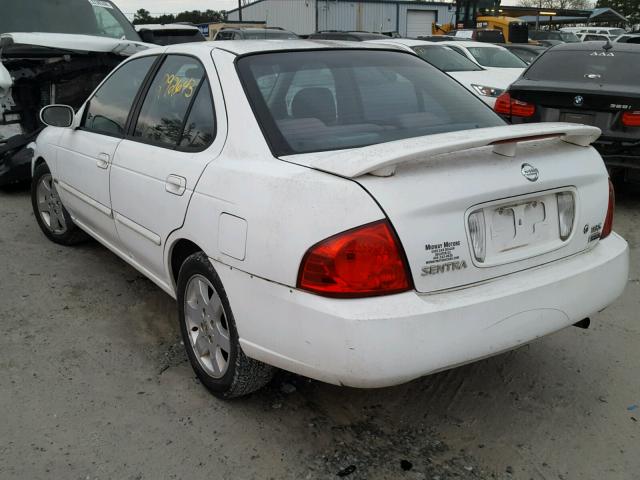 3N1CB51D36L550636 - 2006 NISSAN SENTRA 1.8 WHITE photo 3