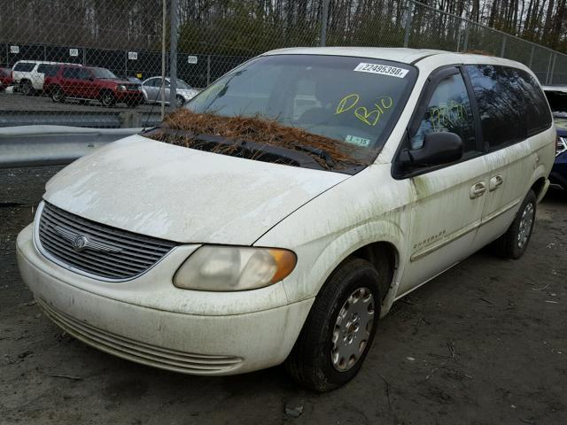 2C8GP443X1R414995 - 2001 CHRYSLER TOWN & COU WHITE photo 2