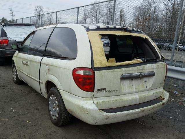 2C8GP443X1R414995 - 2001 CHRYSLER TOWN & COU WHITE photo 3