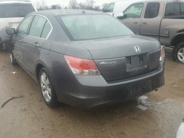 1HGCP26808A044900 - 2008 HONDA ACCORD EXL GRAY photo 3