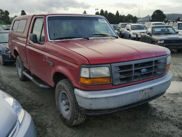 1FTEF14Y3SNB62513 - 1995 FORD F150 RED photo 1