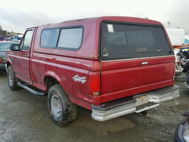 1FTEF14Y3SNB62513 - 1995 FORD F150 RED photo 3