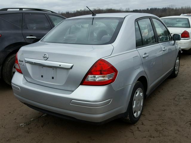 3N1BC11E69L447953 - 2009 NISSAN VERSA S SILVER photo 4