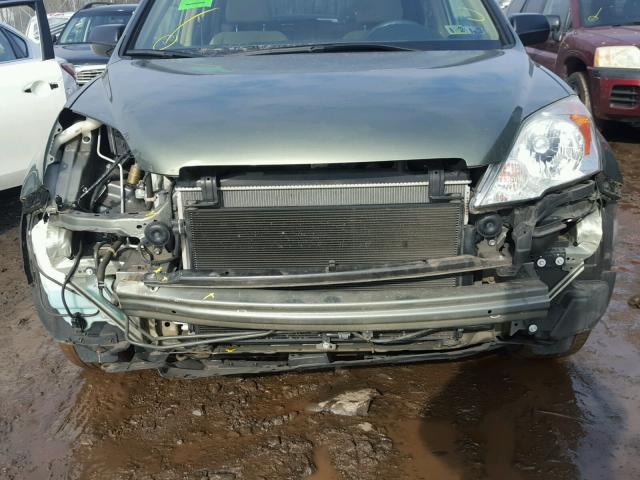 5J6RE48588L036460 - 2008 HONDA CR-V EX GREEN photo 9